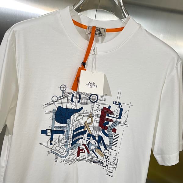 追跡付エルメス パロディ カプセルスポーツ カットソーＴシャツ 2色 erc88040